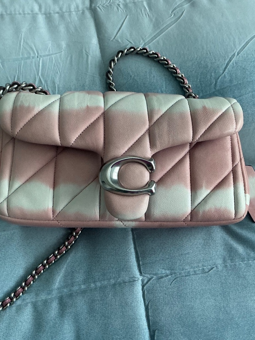 Tabby Shoulder Bag 20 With Quilting And Tie Dye